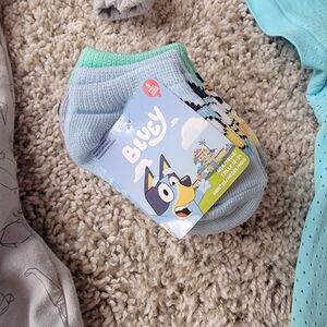 Bluey Kids' Ankle Socks Size‎ 18-24 Months
